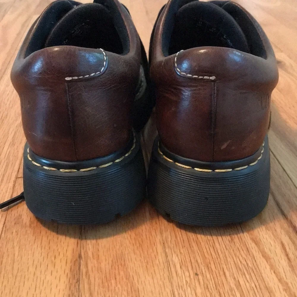 DR Martens Men’s Oxford Shoes Size 12 Brown Leather Excellent Preowned Condition